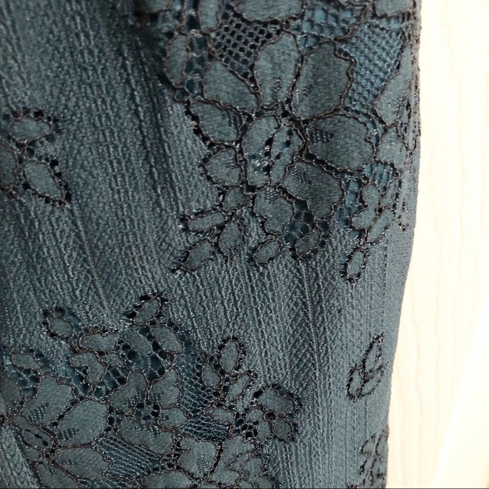 Adrianna Papell One Shoulder Lace Mermaid Gown - Picture 3 of 4